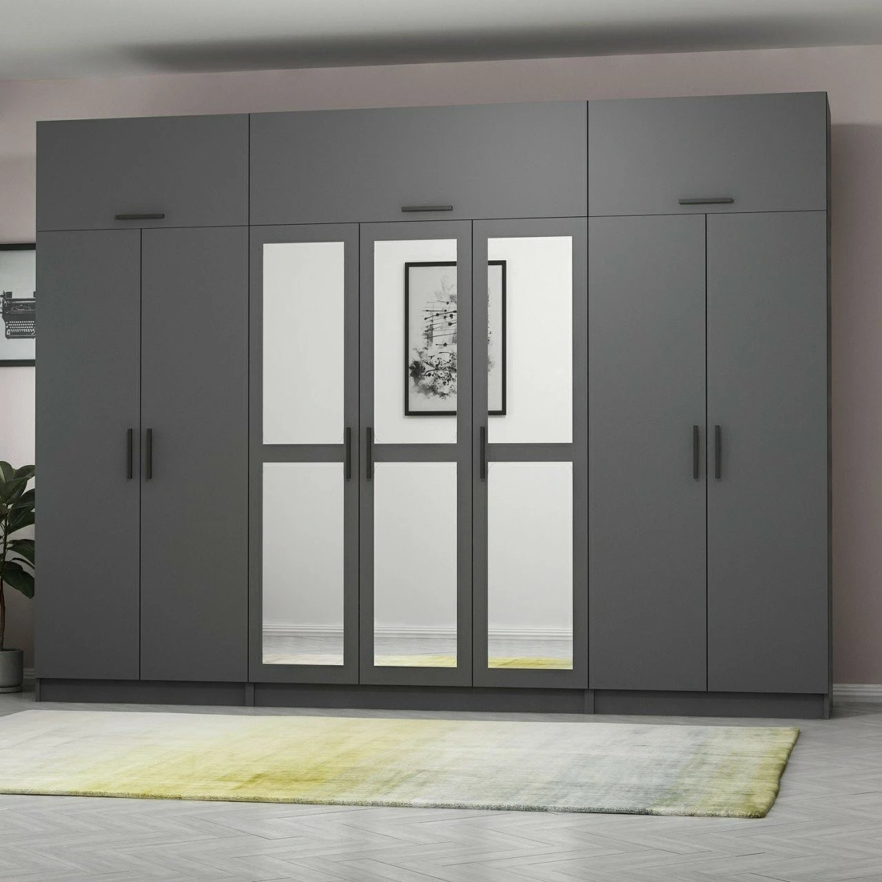 Dollap Skye Decor, ngjyrë antracit, 5190