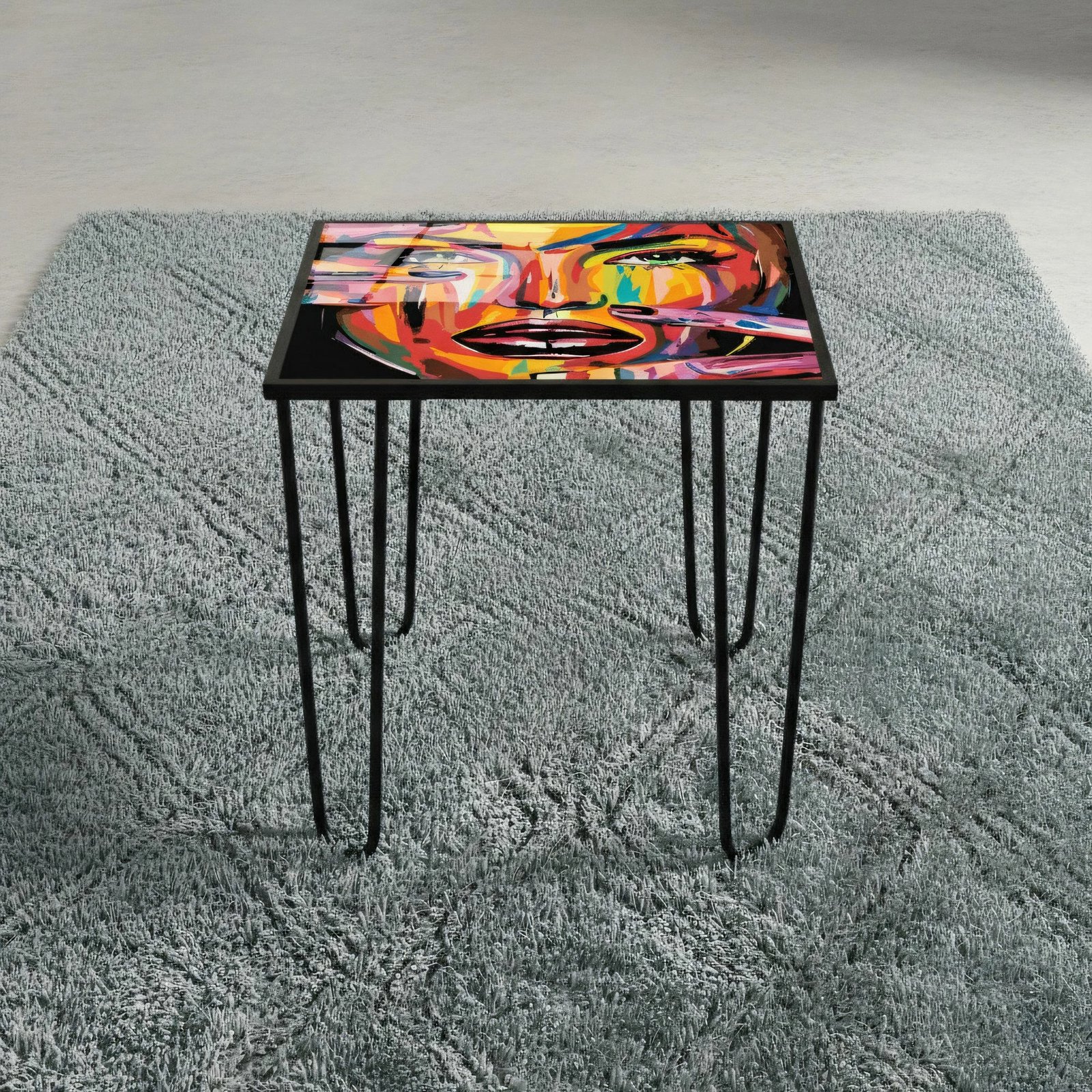 Tavolinë kafeje Skye Decor, shumëngjyrëshe, Shb-032-F