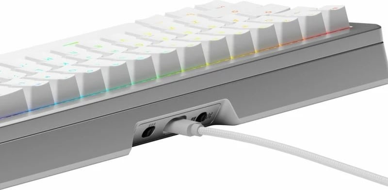 Tastierë mekanike gaming Glorious GMMK3 PRO 65%, argjend