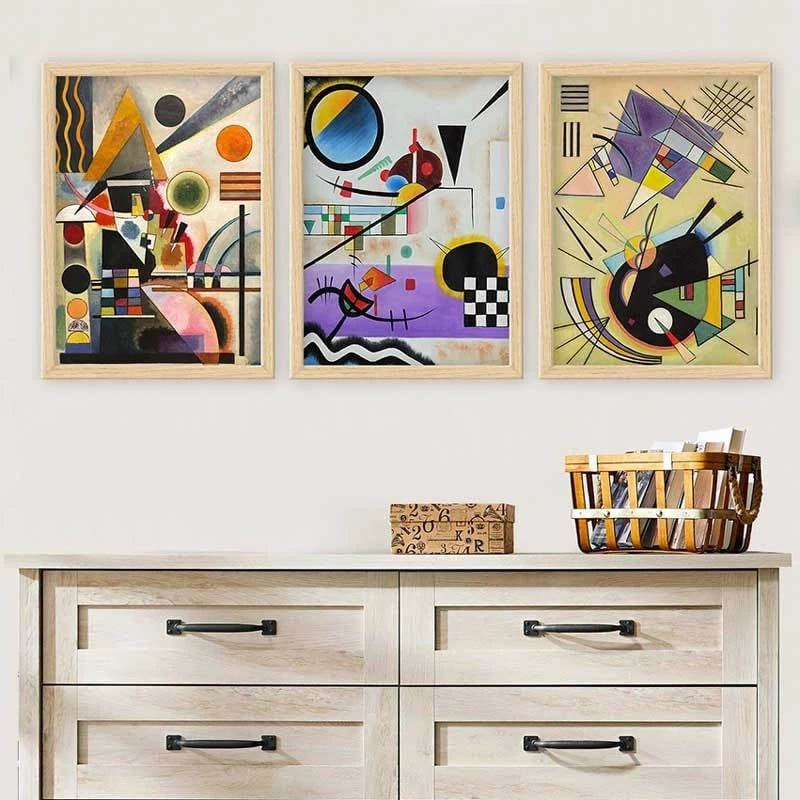 Pikturë dekorative me kornizë (3 copë), Wallity, 3NTC_UN84644_3545