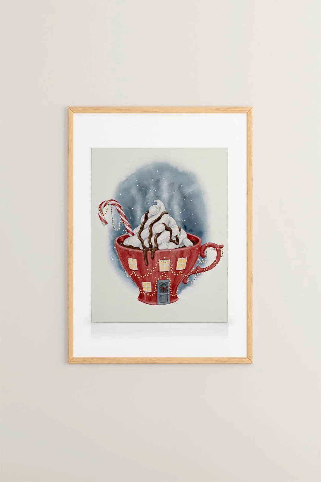 Pikturë dekorative me kornizë, Wallity, Nwyearsngmdl104, shumëngjyrëshe, 33x48cm