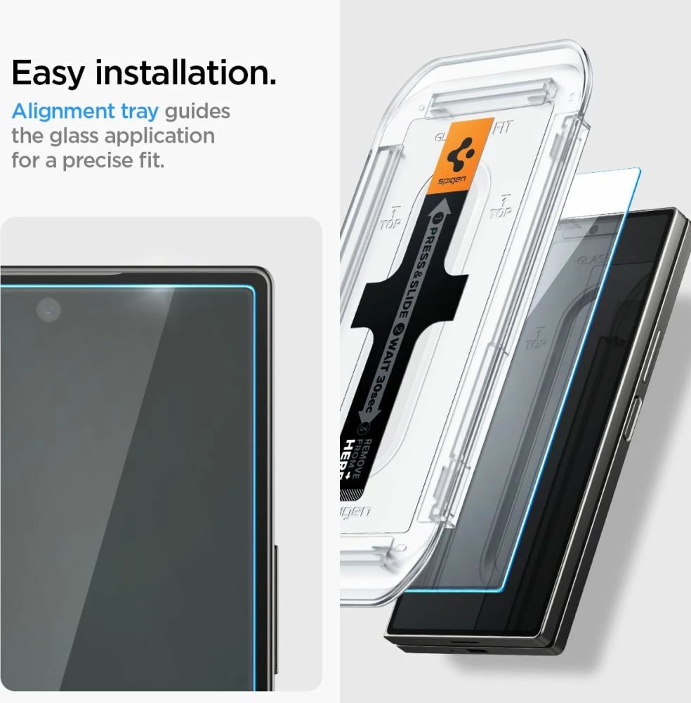 Xham i temperuar Spigen Glas.tR EZ Fit për Samsung Galaxy Z Fold 6, 2 copë