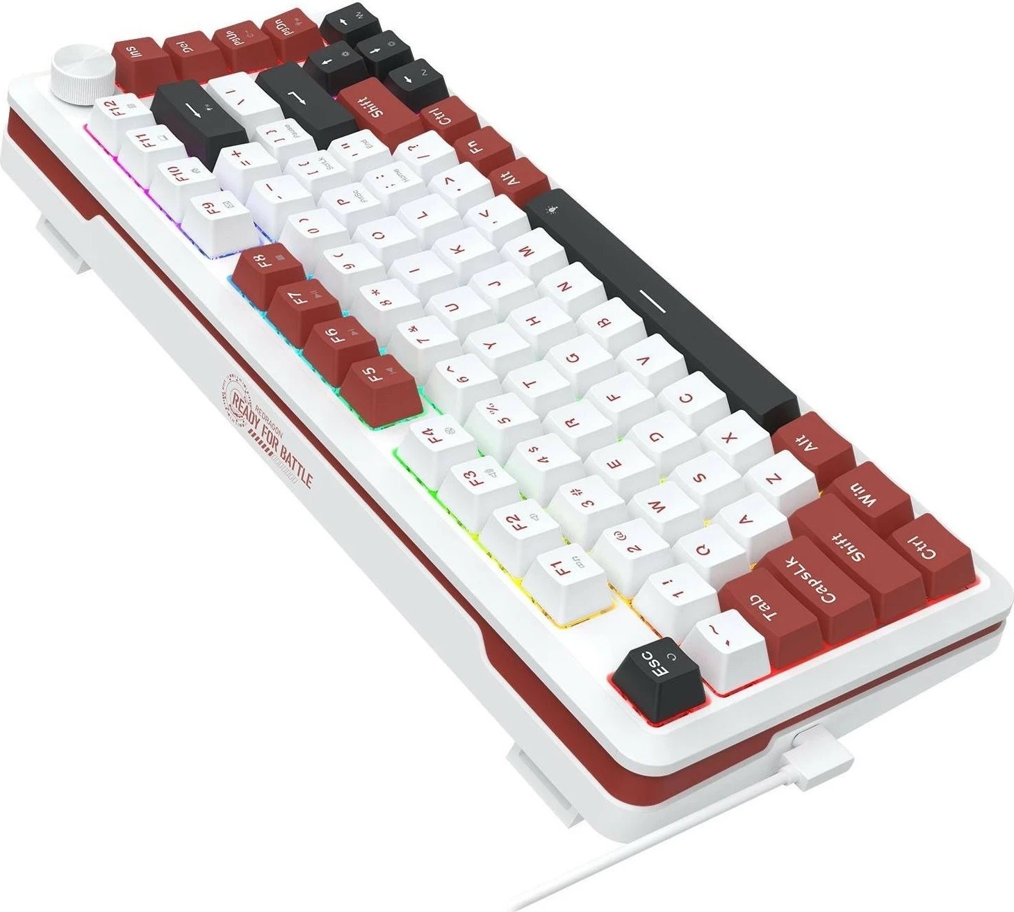 Tastierë Redragon K721WRB-RGB Stormhunter, RGB, e bardhë