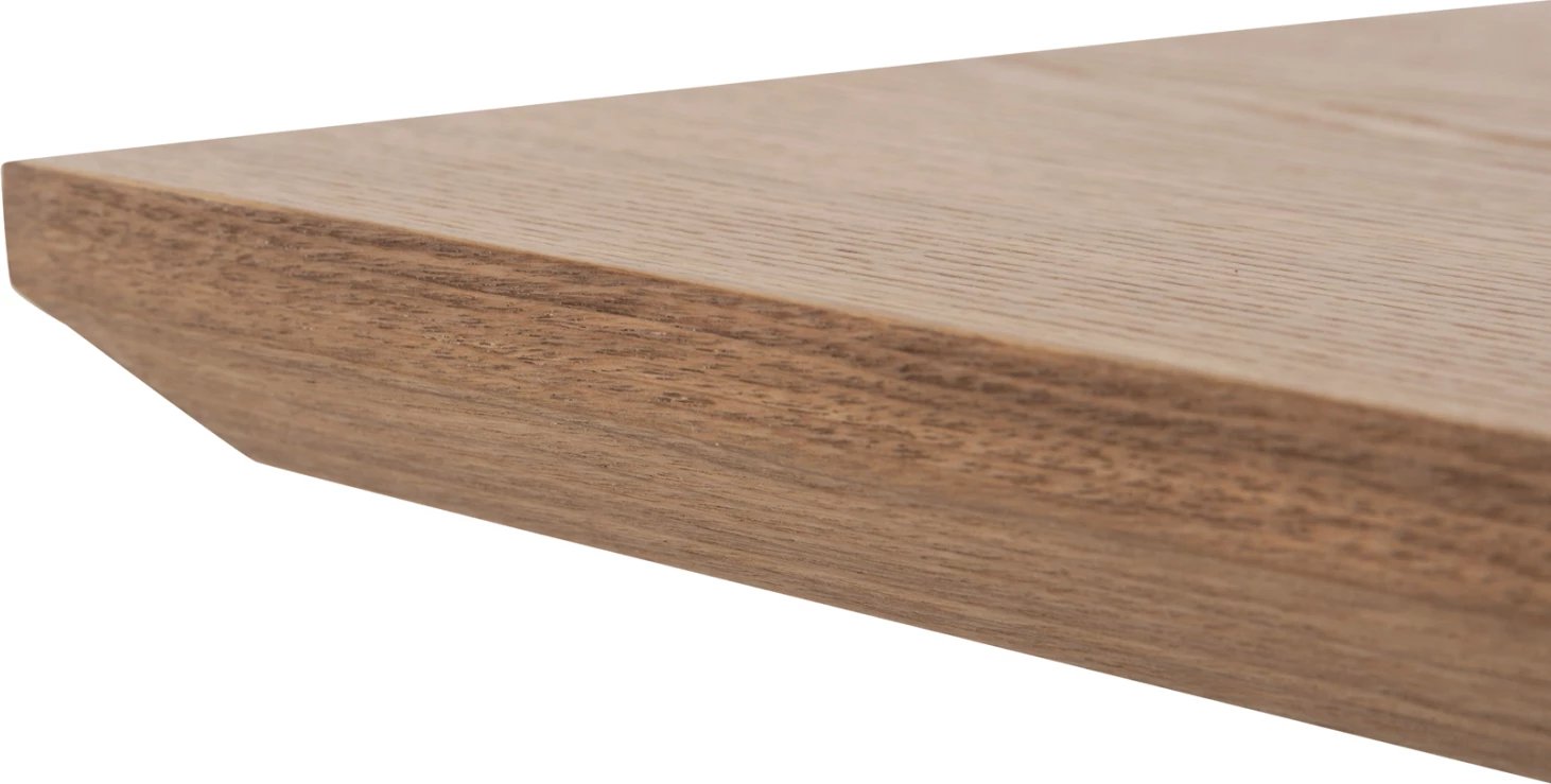 Tavolinë ngrënieje PAOLO FH9853 MDF me furnir druri Mançurian-këmbë druri gome të ngurtë-ngjyrë lisi 180x90x75H cm