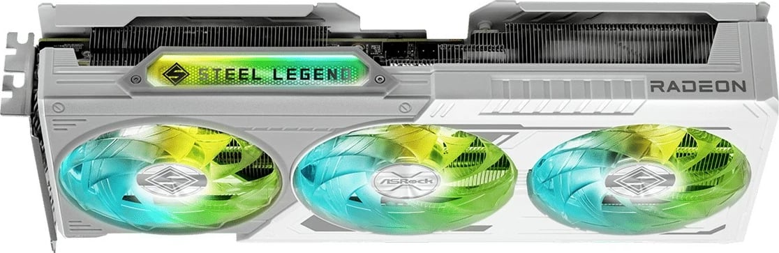 Kartë grafike, ASRock Radeon RX 9060 XT Steel Legend, 16GB GDDR6 128-bit, PCIe 5.0, 1x HDMI + 2x DisplayPort