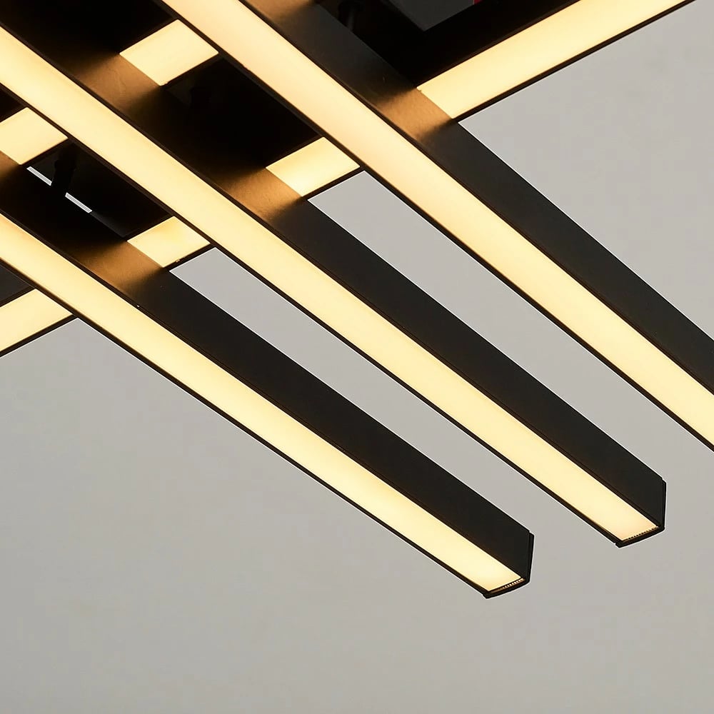 Llambë tavani moderne, Opviq, e zezë, L1248