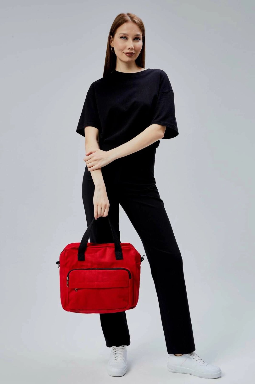 Çantë tote e kuqe, Zoozie Bags, 2386