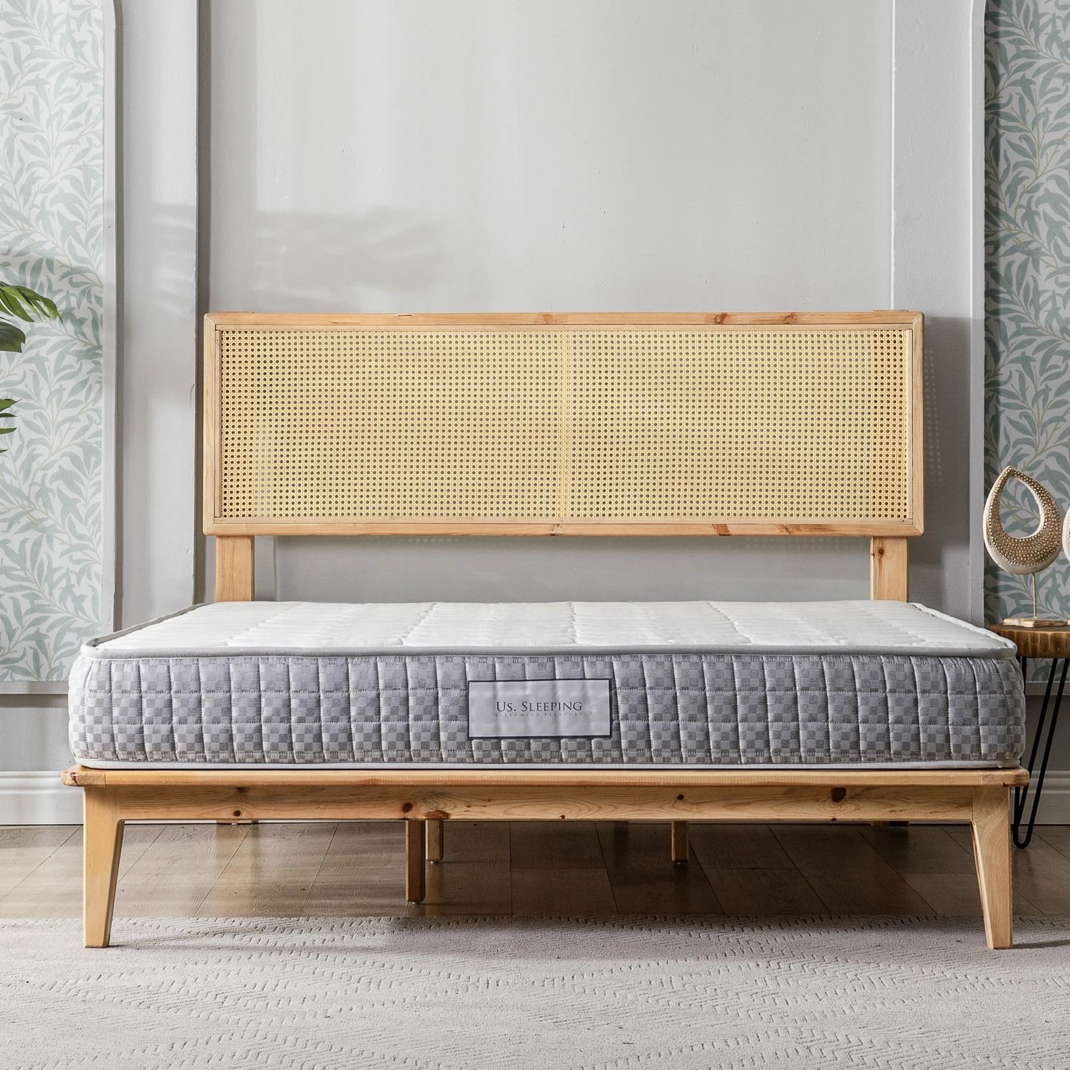 Dyshek Skye Decor, ngjyrë gri e çelët, 140x190