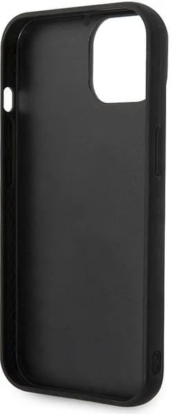 Mbështjellës Karl Lagerfeld KLHCP14SPSQAK për iPhone 14, 6.1", hardcase, i zi