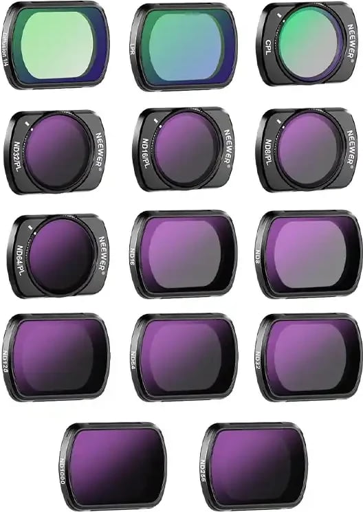 Set filtrash magnetikë për kamera sportive Neewer FL-P10, për DJI Osmo Pocket 3, shumëllojshmëri filtrash ND8~1000, LPR, MIST1/4, CPL, ND8/PL~ND64/PL Set filtrash magnetikë për kamera sportive Neewer FL-P10, për DJI Osmo Pocket 3, shumëllojshmëri filtrash ND8~1000, LPR, MIST1/4, CPL, ND8/PL~ND64/PL