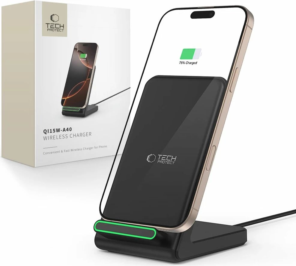 Karikues wireless Tech-Protect QI15W-A40, 15W, i zi