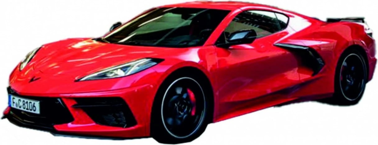 Makine me telekomandë Revell RC Corvette C8, 1:24, e kuqe