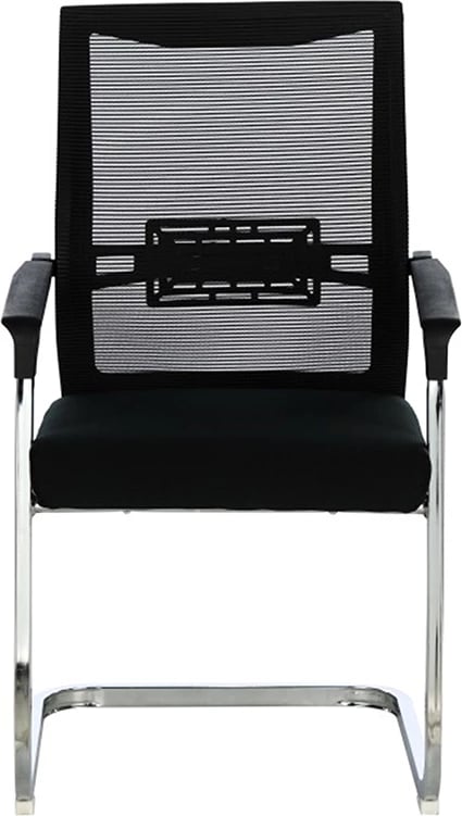 Karrige vizitori për zyre, kromatike,, metalike-me rrjetë, e zezë