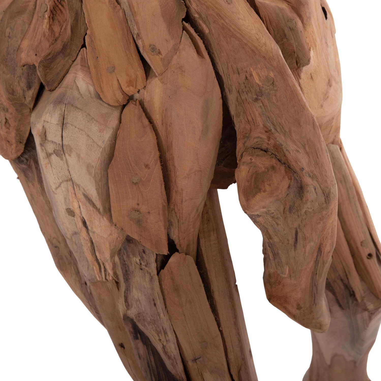 Gomar dekorativ prej druri tik të ricikluar, ngjyrë natyrale, FH4387, 103x33x99.5cm