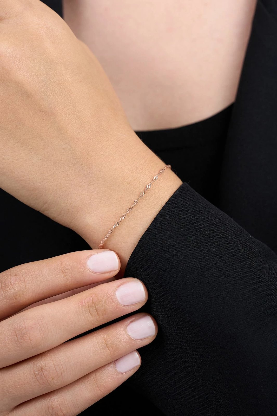 Byzylyk argjendi Elika Silver, ngjyrë rozë, ELKSLVR7774R