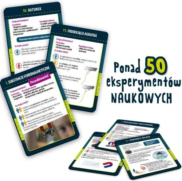 Set shkencor për magnetizëm, Lisciani, 304-PL97517, 50+ eksperimente, 8+ vjeç
