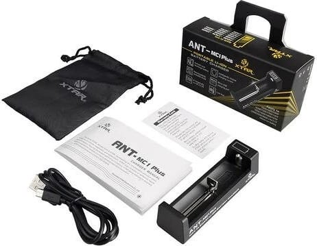 Karikues baterish XTAR ANT MC1 Plus, i zi