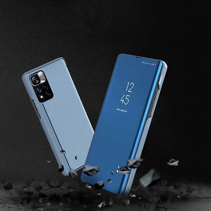 Mbështjellës Hurtel Clear View Case për Realme 9 Pro, i zi