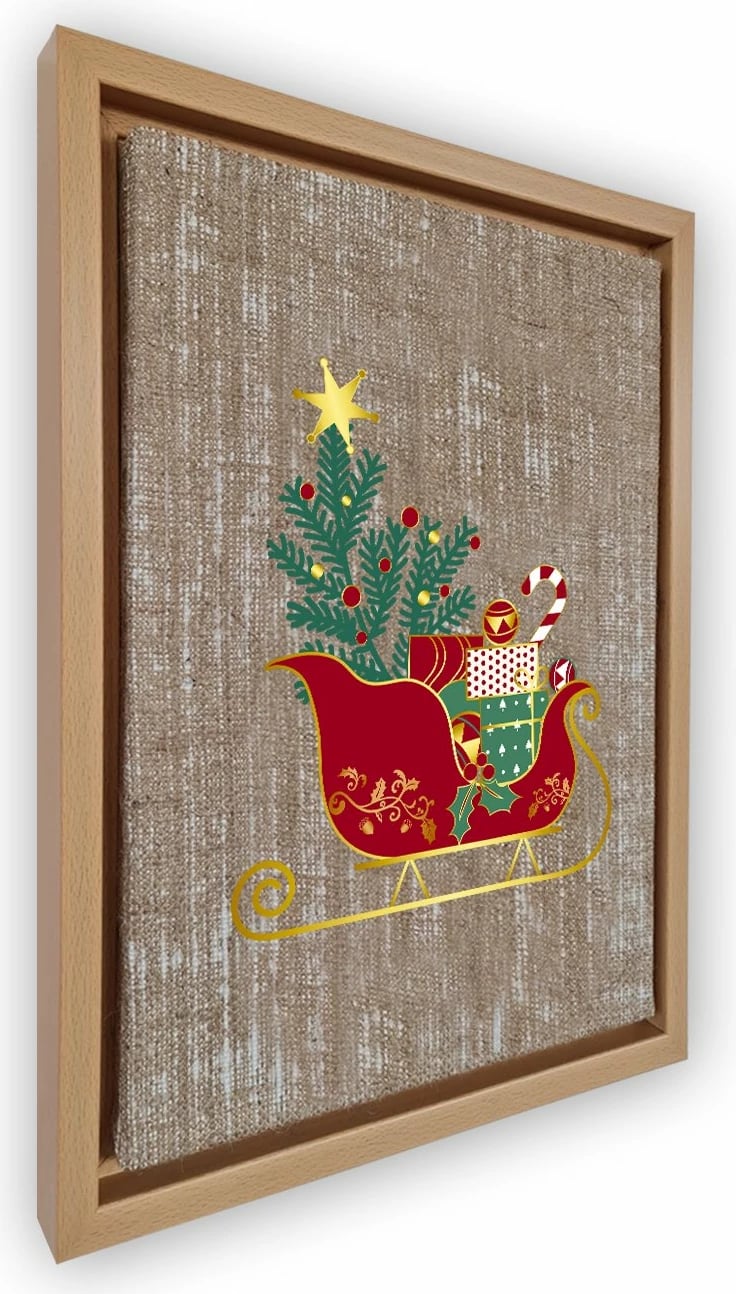 Pikturë dekorative në kanavacë me kornizë, shumëngjyrëshe, NLJ3768_6696