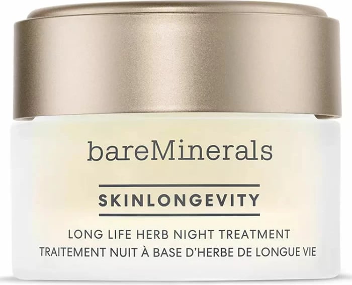 Krem nate për fytyrë bareMinerals Skinlongevity Long Life Herb, unisex, 50ml