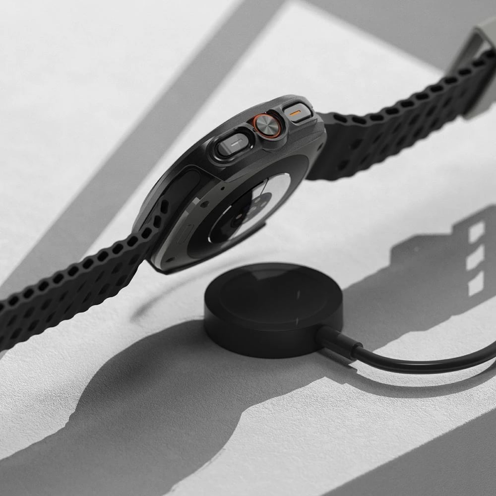 Mbështjellës + xham i temperuar Ringke për Samsung Galaxy Watch Ultra 47mm, Zi, set Mbështjellës + xham i temperuar Ringke për Samsung Galaxy Watch Ultra 47mm, Zi, set