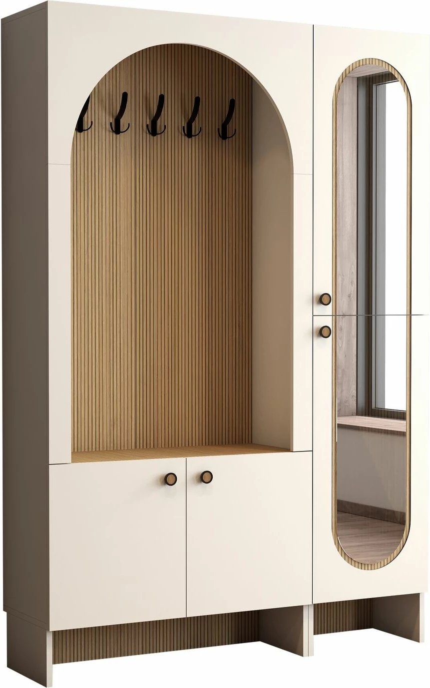 Stendë korridori Skye Decor, ngjyrë krem dhe lis, Palermo Km