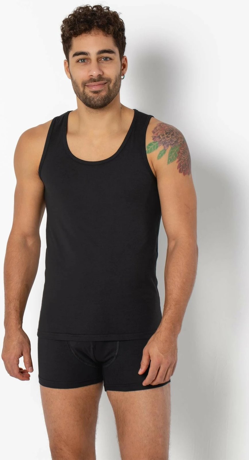 Fanellë e brendshme për meshkuj, e zezë, Jumeon, 001-021004008