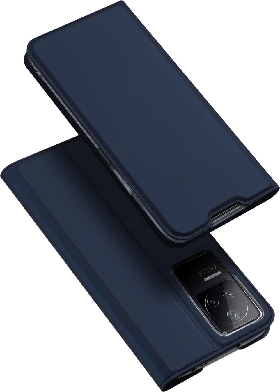 Mbështjellës Dux Ducis Skin Pro për Xiaomi Poco F4 5G, me kapak, xhep kartelash dhe funksion qëndrimi, Kaltër