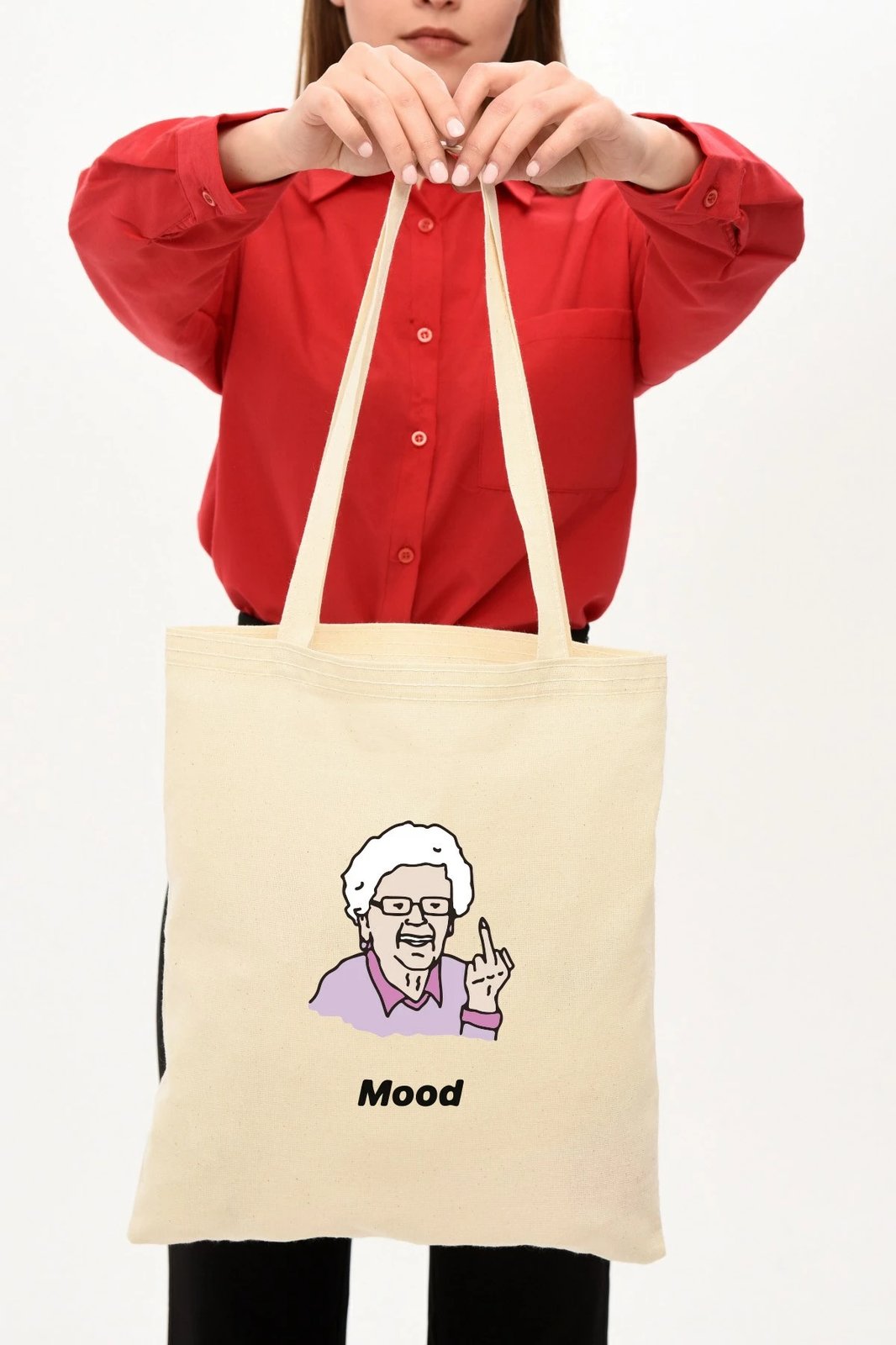 Qese tote Zoozie Bags, 0114, ngjyrë krem