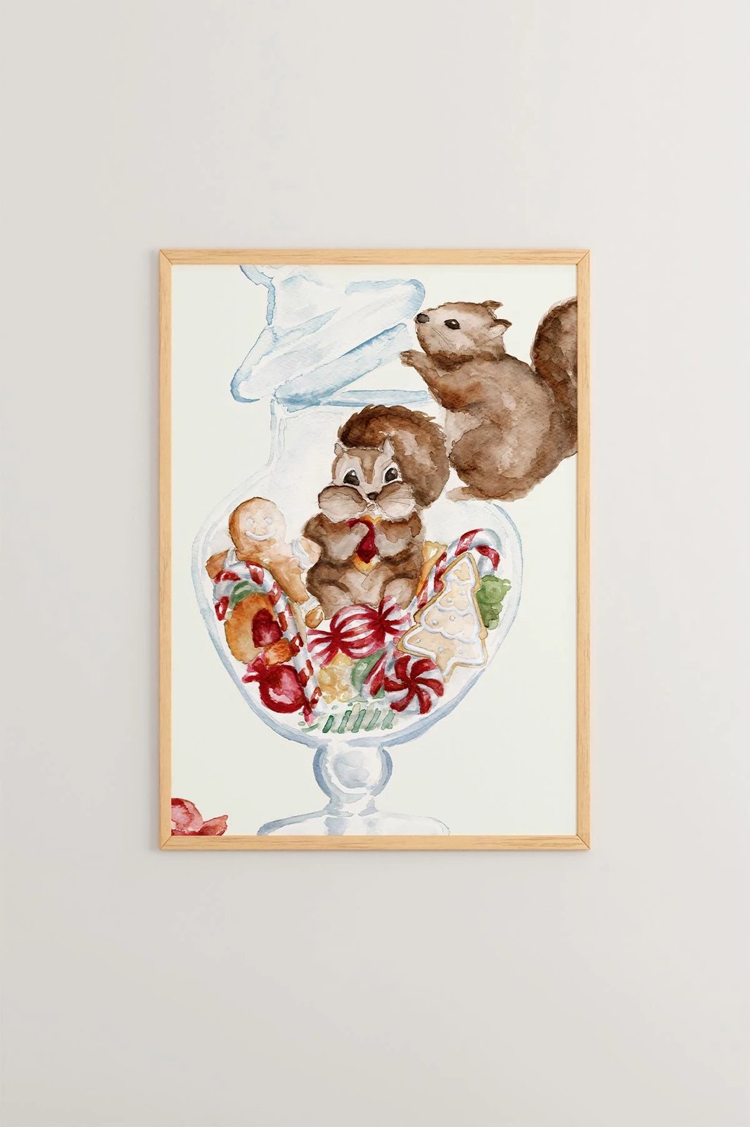 Pikturë dekorative me kornizë, shumëngjyrëshe, Wallity, Nwyearsngmdl49, 33x48cm