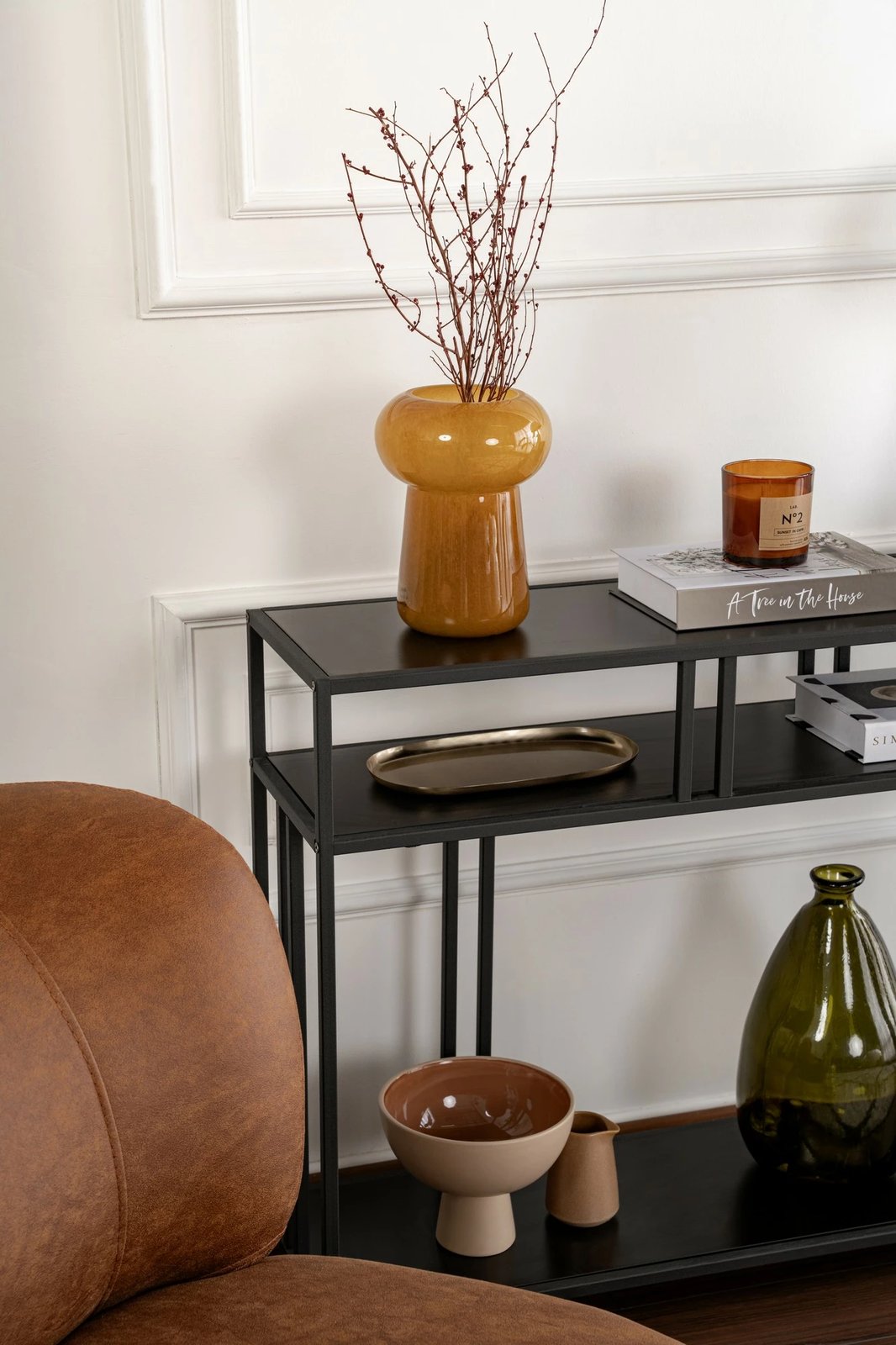 Komodë anësore Hanah Home, Venedik, e zezë