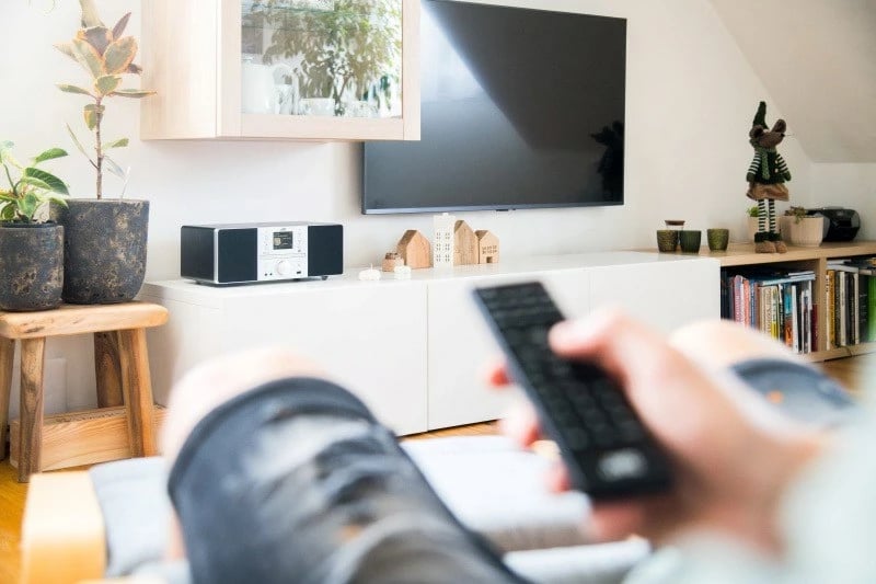 Radio boombox JVC RD-E874B, Bluetooth, 20 W, MP3, FM, E zezë/Argjendtë