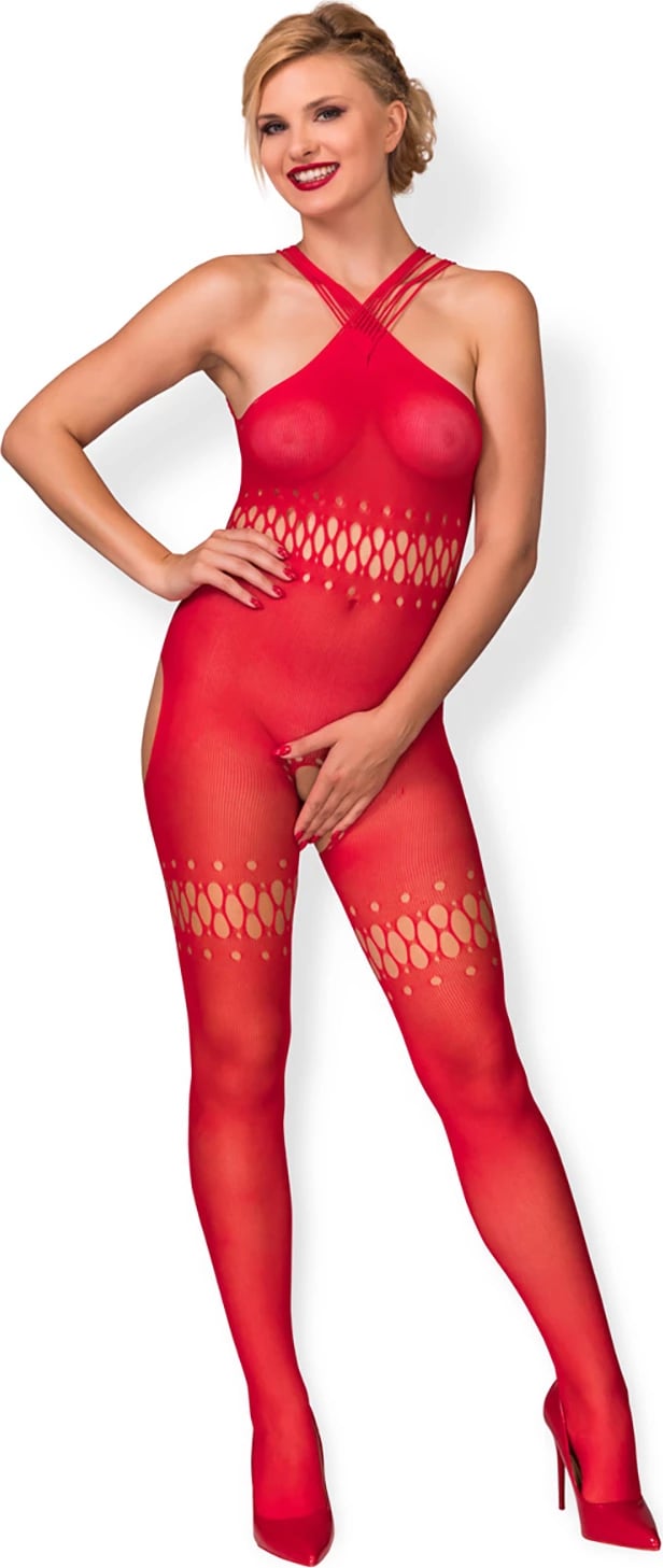 Bodystocking Hot in here 163502, e kuqe