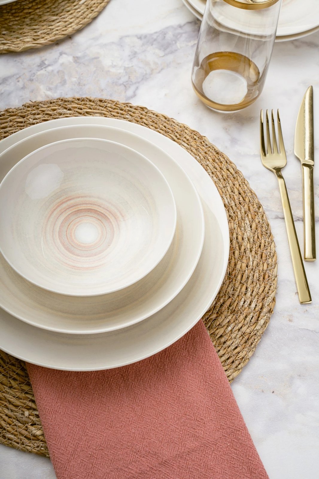 Set enësh për drekë (24 copë), porcelan, Hermia, GBSATN24Y4E31342