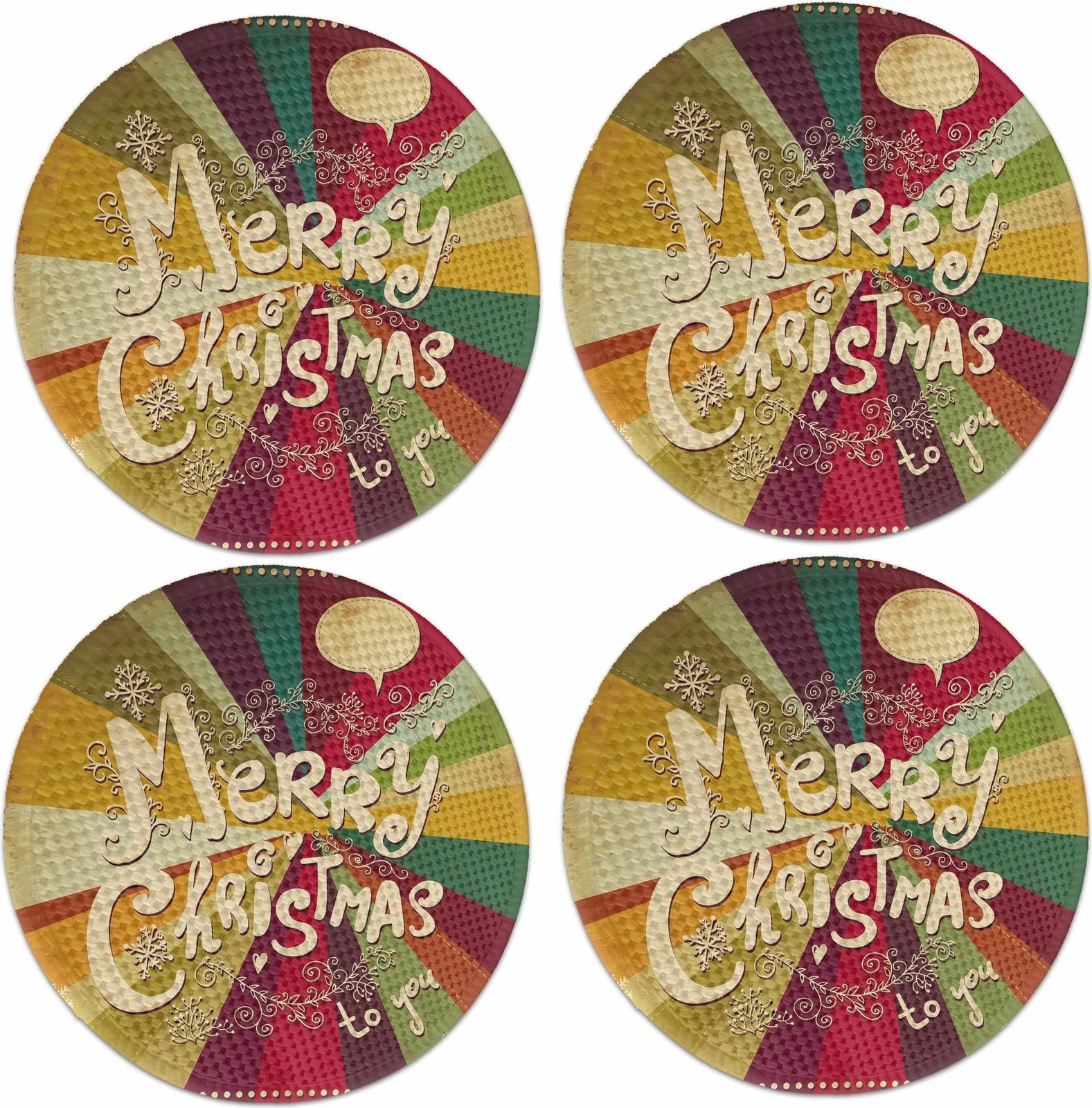 Set nënshkallash për tavolinë, shumëngjyrëshe, Hermia Concept, 4379Supla, 4 copë