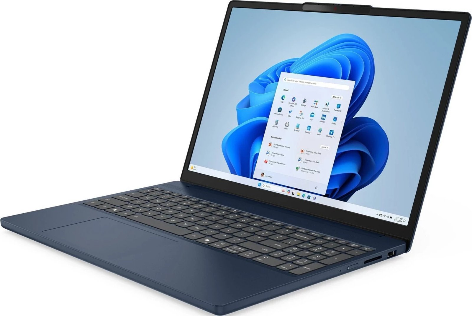 Laptop Lenovo IdeaPad Slim 5 15ARP10, AMD Ryzen 5 7533HS, 15.3", 16 GB RAM, 512 GB SSD, Cosmic Blue
