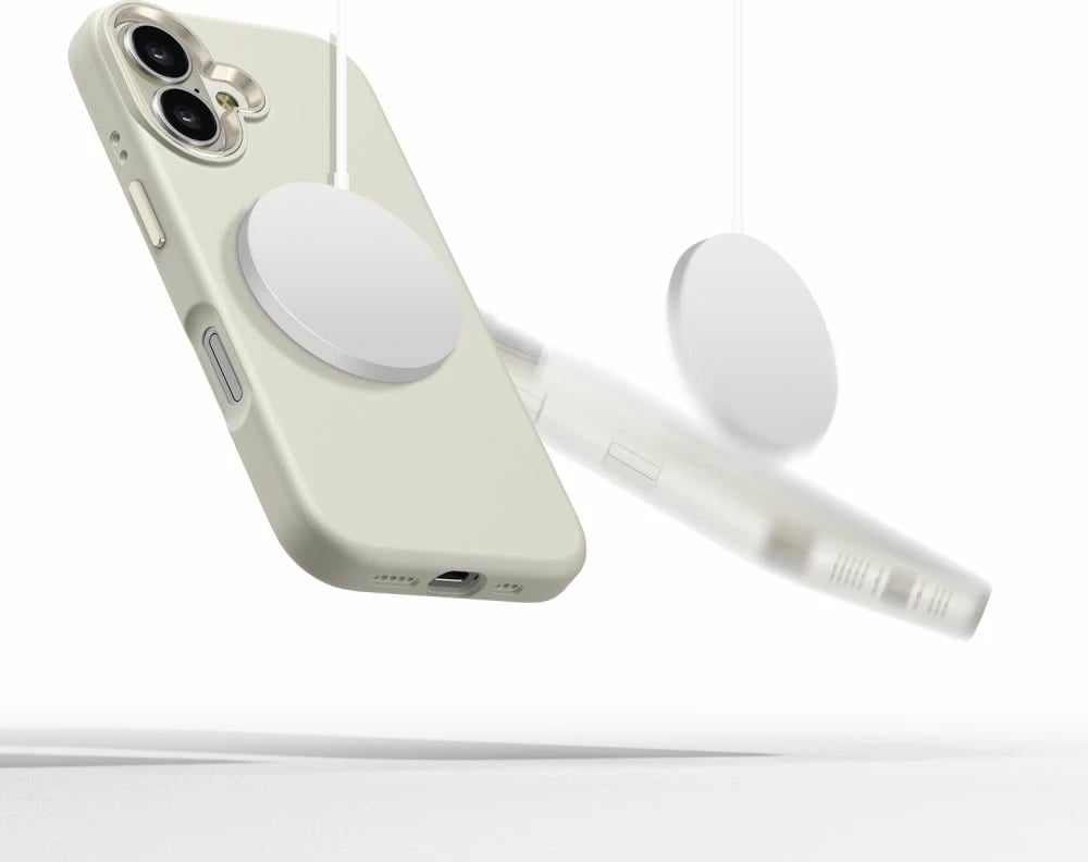 Mbështjellës Tech-Protect Silicone PU MagSafe për iPhone 16, Bezhe