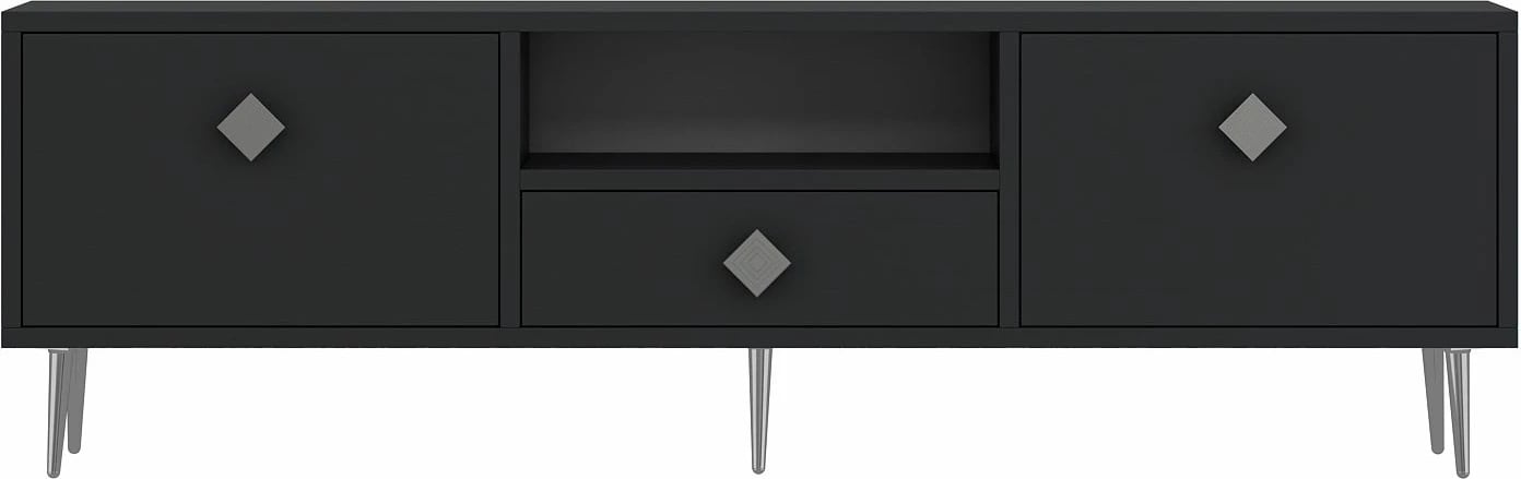 Komodë TV Skye Decor, anthracite, silver, 1308-DROP-1