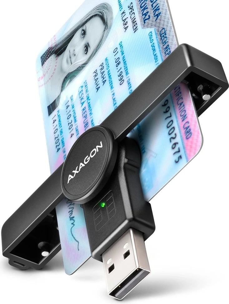 Lexues kartelash AXAGON CRE-SMPA PocketReader USB-A, i zi