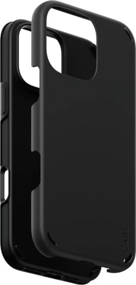 Mbështjellës PanzerGlass CARE Feature Double Defense për iPhone 16 Pro, Zi