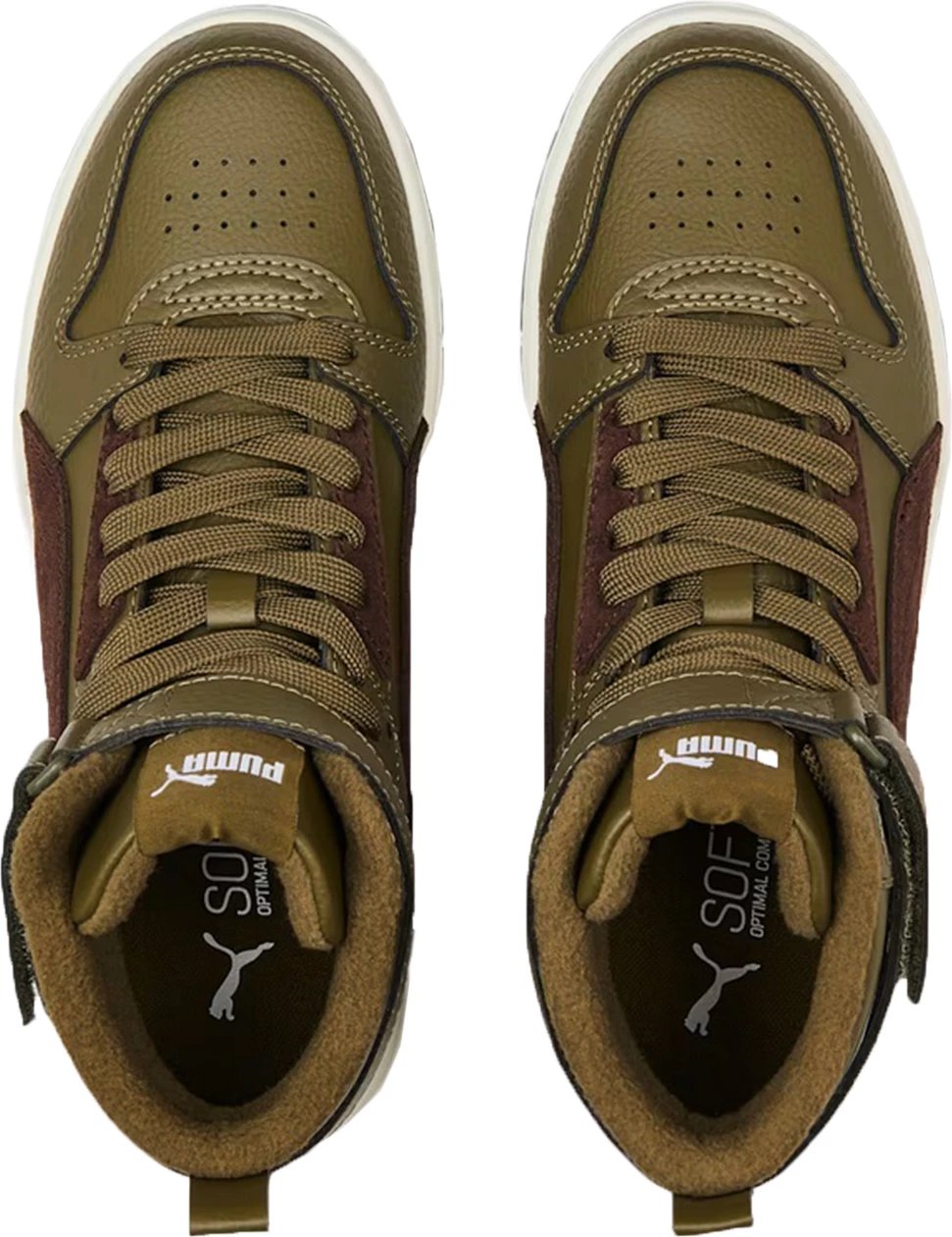 Këpucë për fëmijë Puma, olive