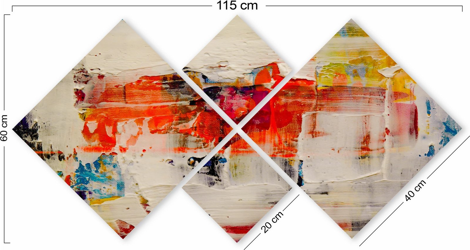 Pikturë dekorative MDF (4 copë), Wallity, 4MDF2281410