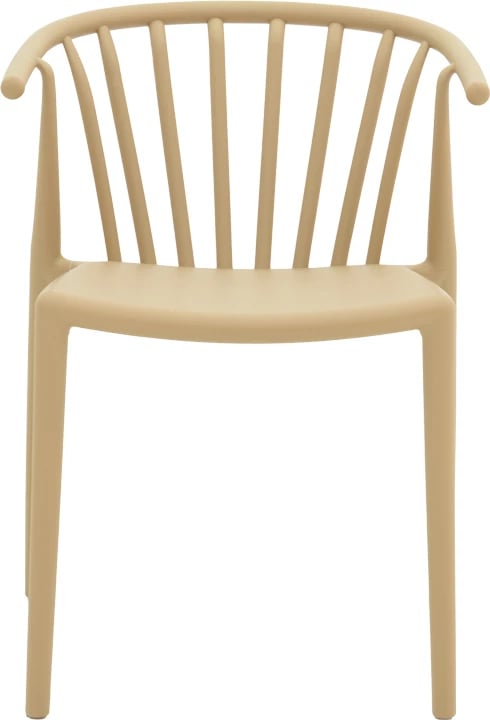 Karrige krahu Zelma pp, ngjyrë kapuçino e çelët, 55x53x73cm