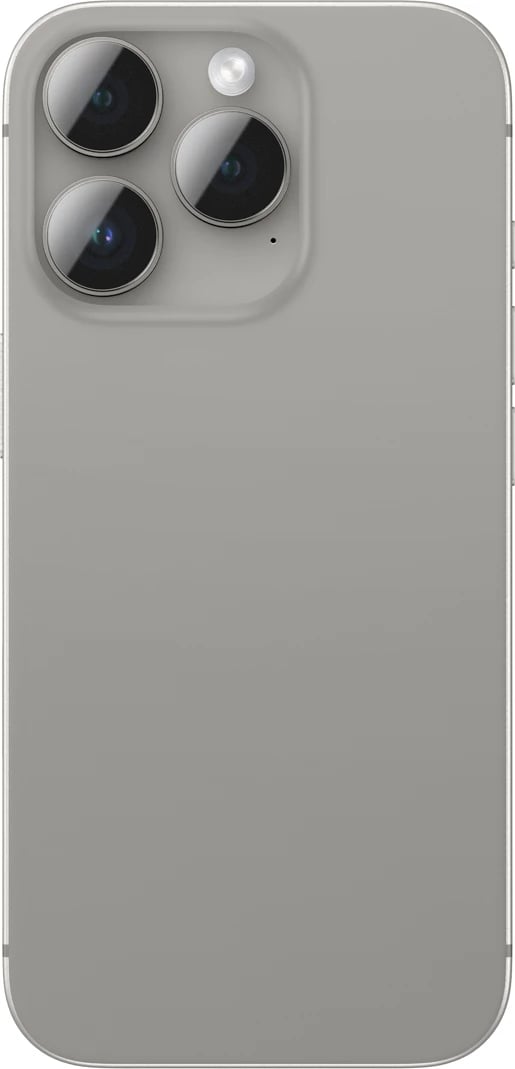 Mbështjellës kamerash AmazingThing AR Aluminum 3 Lens Glass me kornizë për iPhone 16 Pro / 16 Pro Max, Gri