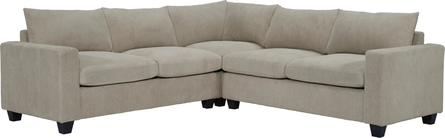 Kënd divani CALDER, material stof, bezhë, FH3286.03, 254x254x90(seat)x91cm