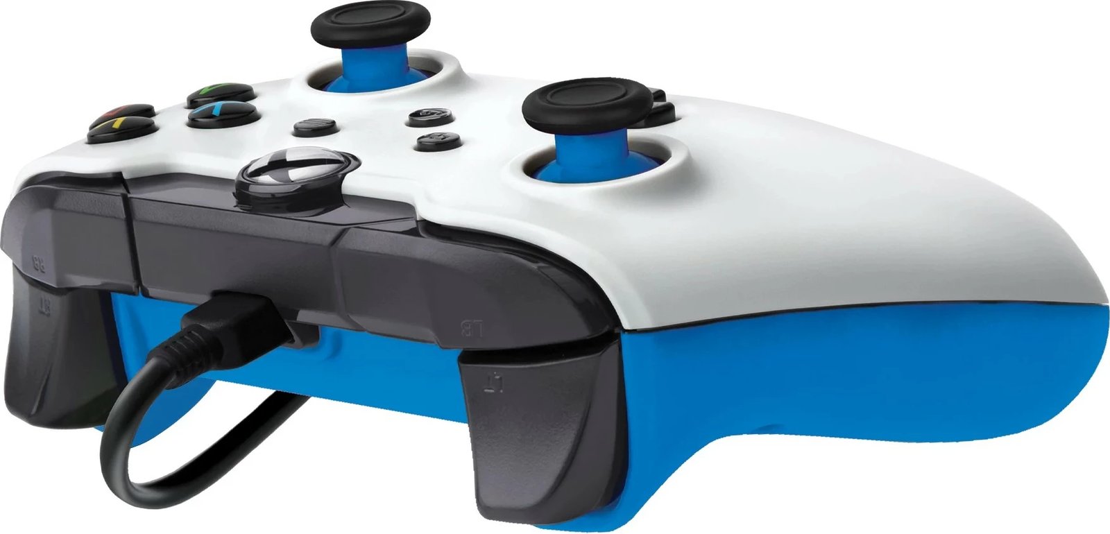 Gamepad PDP Ion White, Xbox Series X|S, Xbox One, PC, kabllo USB, ngjyrë bardhë e kaltër