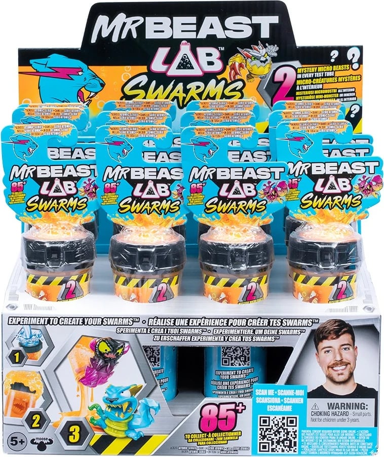 Set figurina Cobi Mr Beast Lab Swarm Tuba 2-pack, 12 copë
