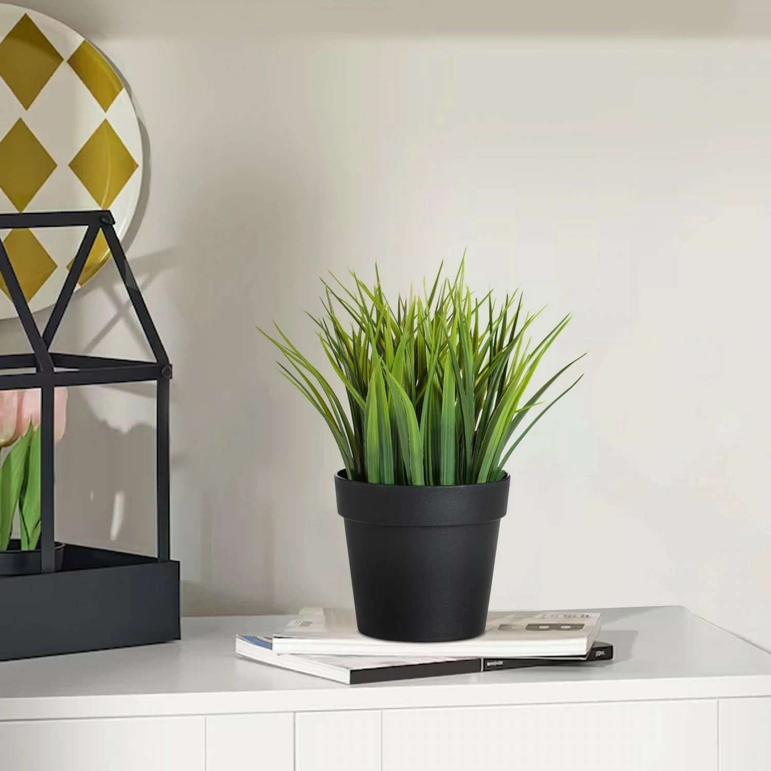 Vazo dekorative Evila Originals, 241348, e zezë dhe e gjelbër