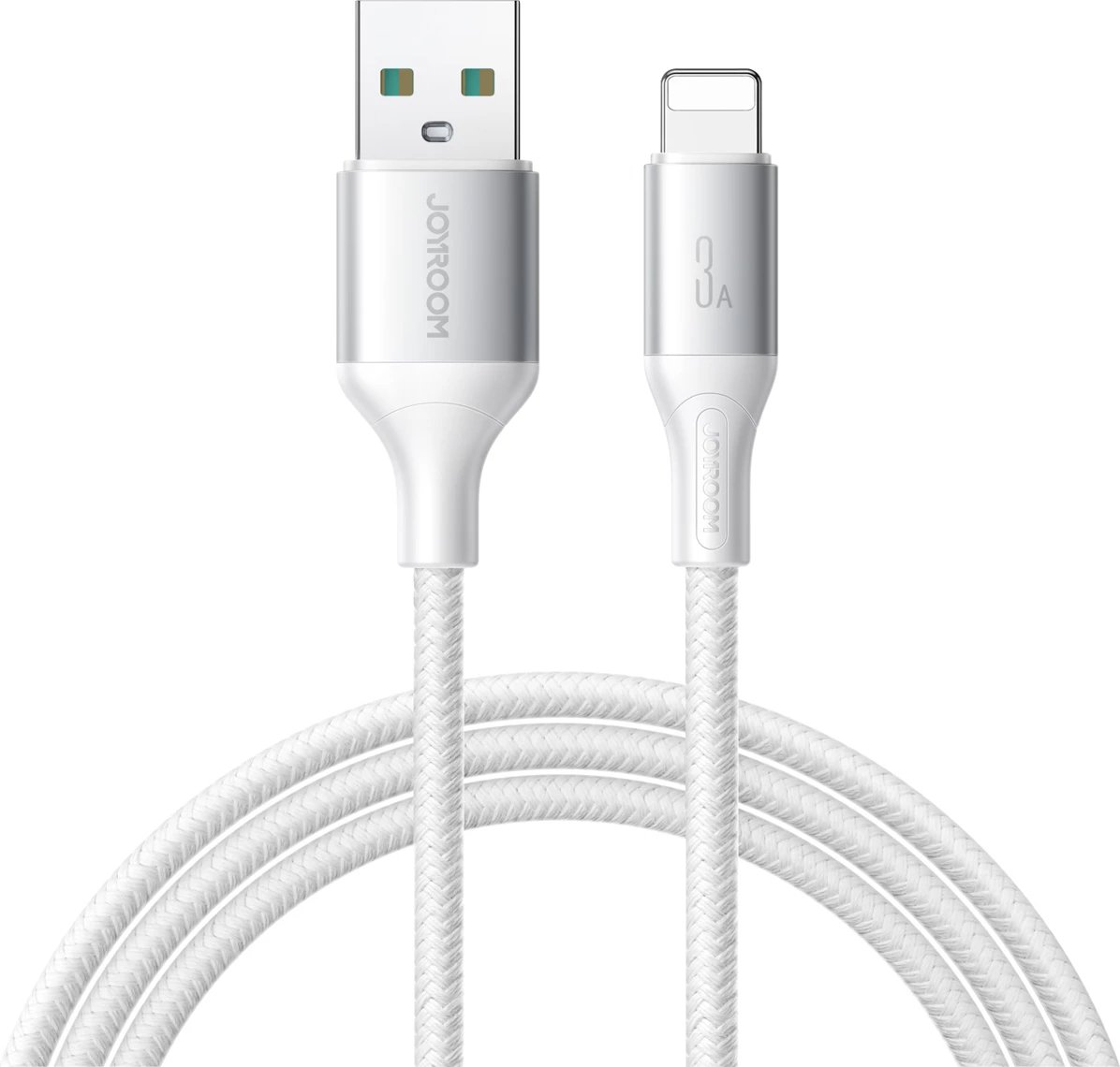 Kabllo Joyroom S-A28 Flash Series, USB-A në Lightning, 2m, 3A, Bardhë