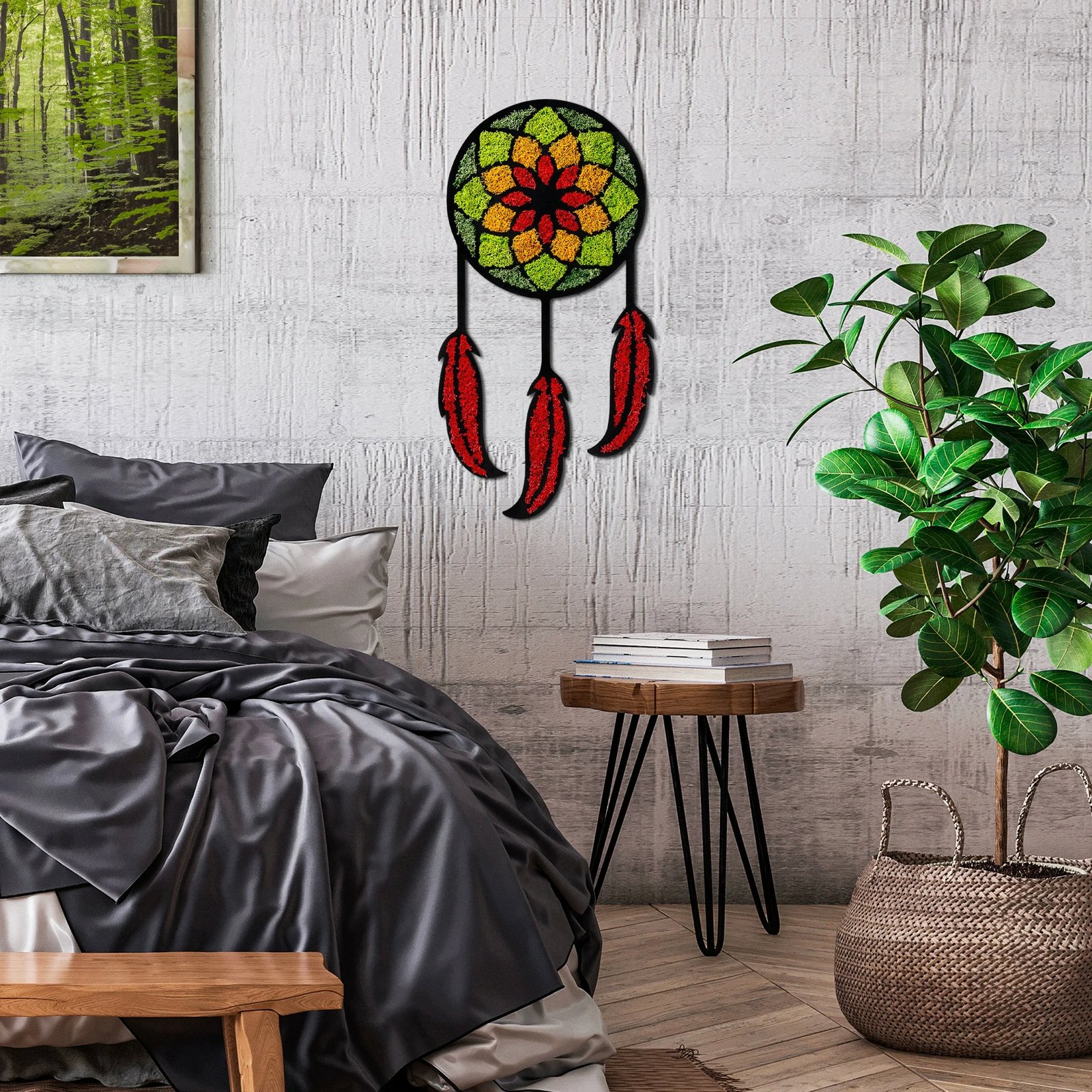 Aksesor dekorativ për mur Wallity, myshk - Dream